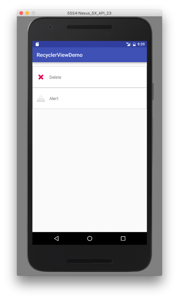 RecyclerView – 1