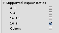 aspect ratios