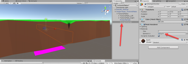 Unity objects with Mesh Renderer Component added