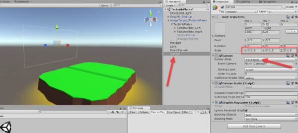 Unity Canvas UI object added to scene