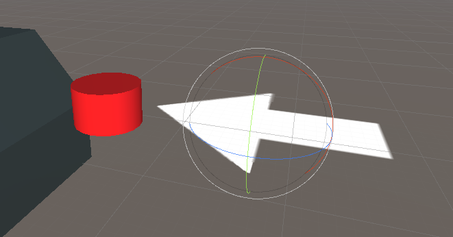 Arrow in Unity pointing to Dashboard button object