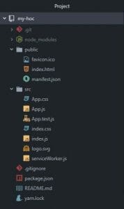 App initial folder structure