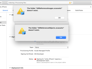 Mac warnings about folders now existing