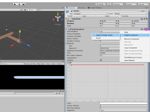 Unity Added Component menu with Apply to Prefab 'Stroke' selected