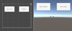 Unity UI buttons in Scene and Game view