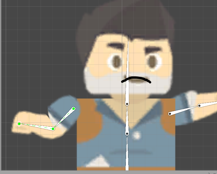 Unity 2D character being animated