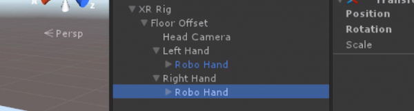 Right Hand for VR copied from Left Hand in Unity