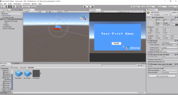 Unity first game project