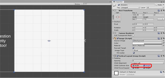 Unity Vertical Layout Group with Child controls size for width and height