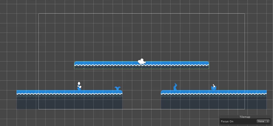 Unity tilemap with one way platform added