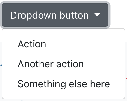 Bootstrap dropdown button demonstration