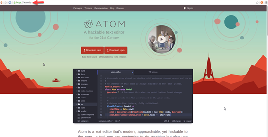 Atom IDE website