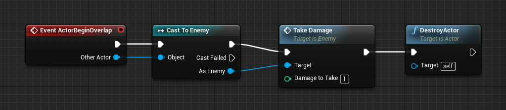 Bullet blueprint checking for collider in Unreal Engine