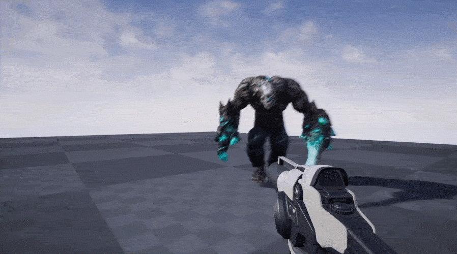 Unreal Engine FPS game in GIF form