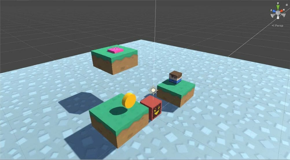 Blocky platformer made in Unity with C#