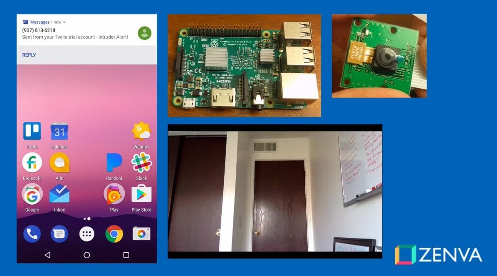 Raspberry Pi security camera made with computer vision and machine learning
