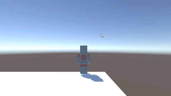 Demonstration of camera as child of player in Unity