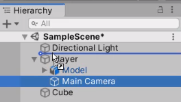 MainCamera being moved to top of Unity Hierarchy