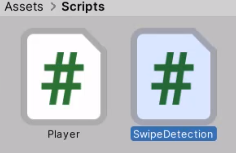 SwipeDetection script in Unity Assets