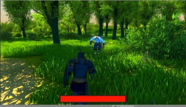 Screenshot of an action RPG project made with Unity