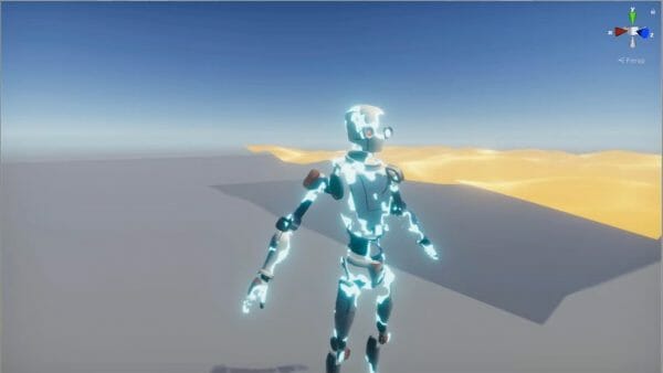 Image of a model with shader materials applied