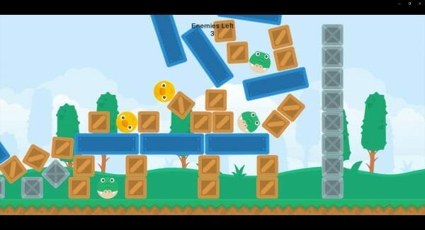 Example of a physics game made for mobile