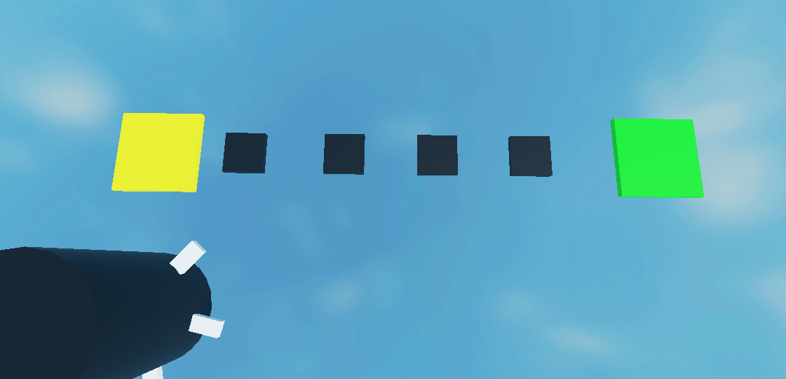 Multiple moving platforms and final checkpoint in Roblox Studio obstacle course project