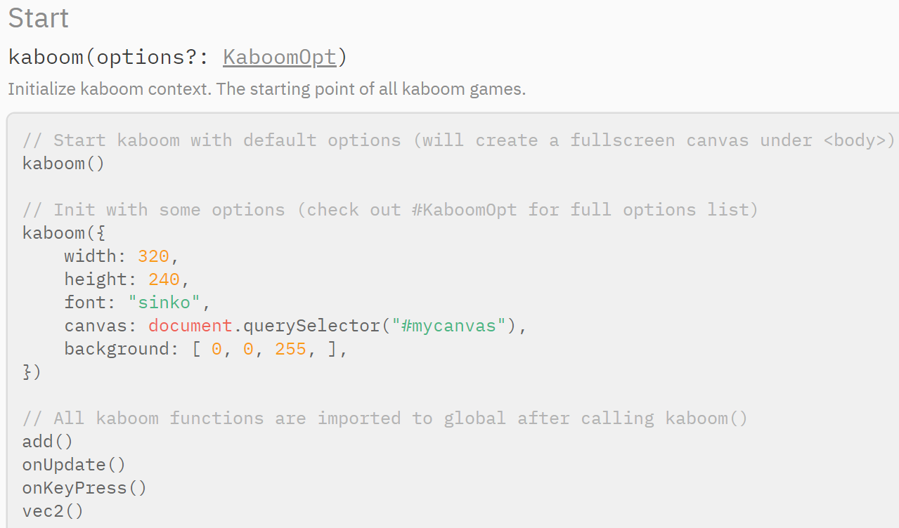 Pasted into Kaboom.js Tutorials Complete Guide