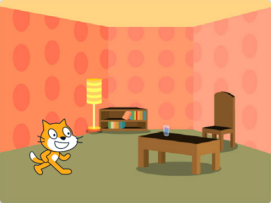 'Room 2' background in Scratch
