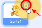 Deleting a sprite in Scratch