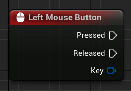 Left Mouse Button event node