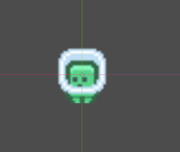 Blurry sprite as seen in the Godot editor space