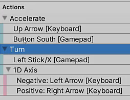 Control schemes for our game in Unity