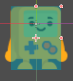 Collider shape correctly adjusted to include the whole sprite size in Godot