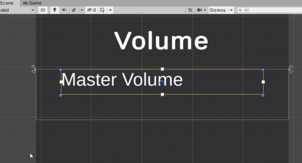 Separating each volume group into different sliders
