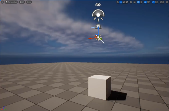Rotating the Directional Light in Unreal Engine