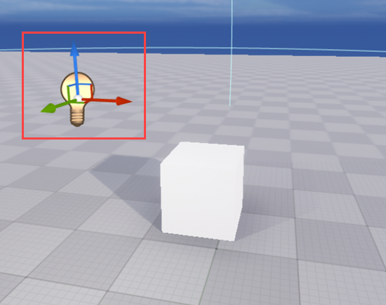 Adding a Point Light to the level in Unreal Engine