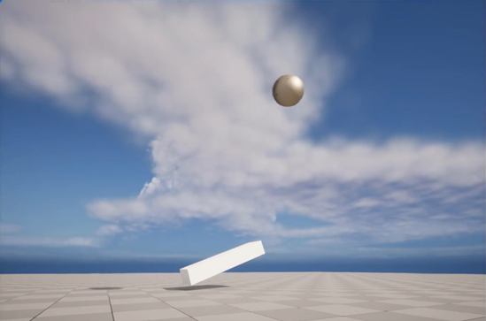 Sphere does not fall down with Gravity property disabled in Unreal Engine