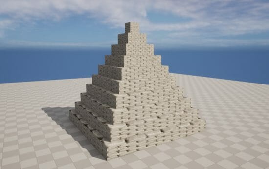 Final pyramid all set in the level
