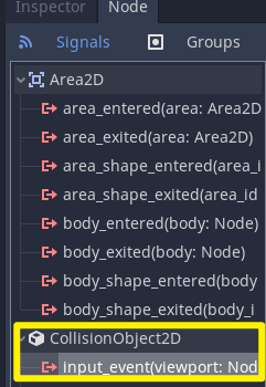 Adding a signal to our Tile node in Godot