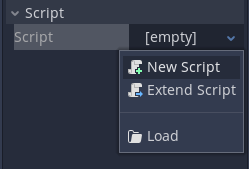 Creating a new script for our UI in Godot