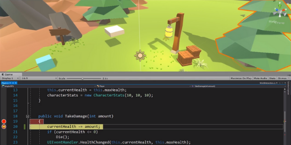 Example of debugging in Unity
