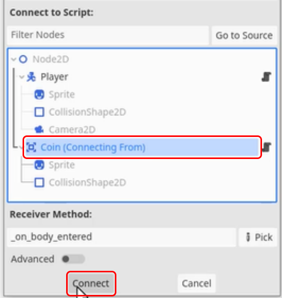 connect to script