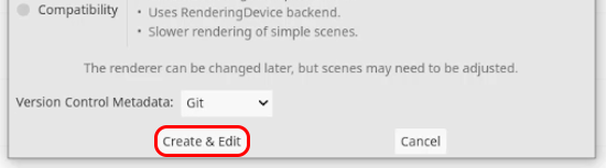 Create & Edit button
