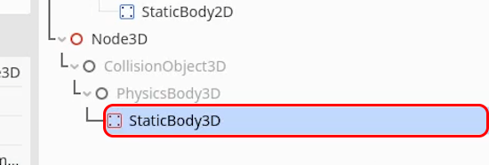 StaticBody3D node