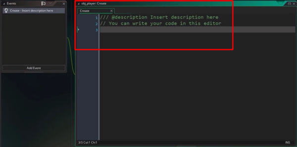 Create Event in GameMaker