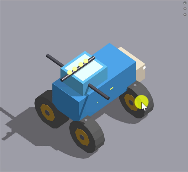 How to Make Games With Mistral 6 The first AI-generated monster truck model in Godot's scene import preview.